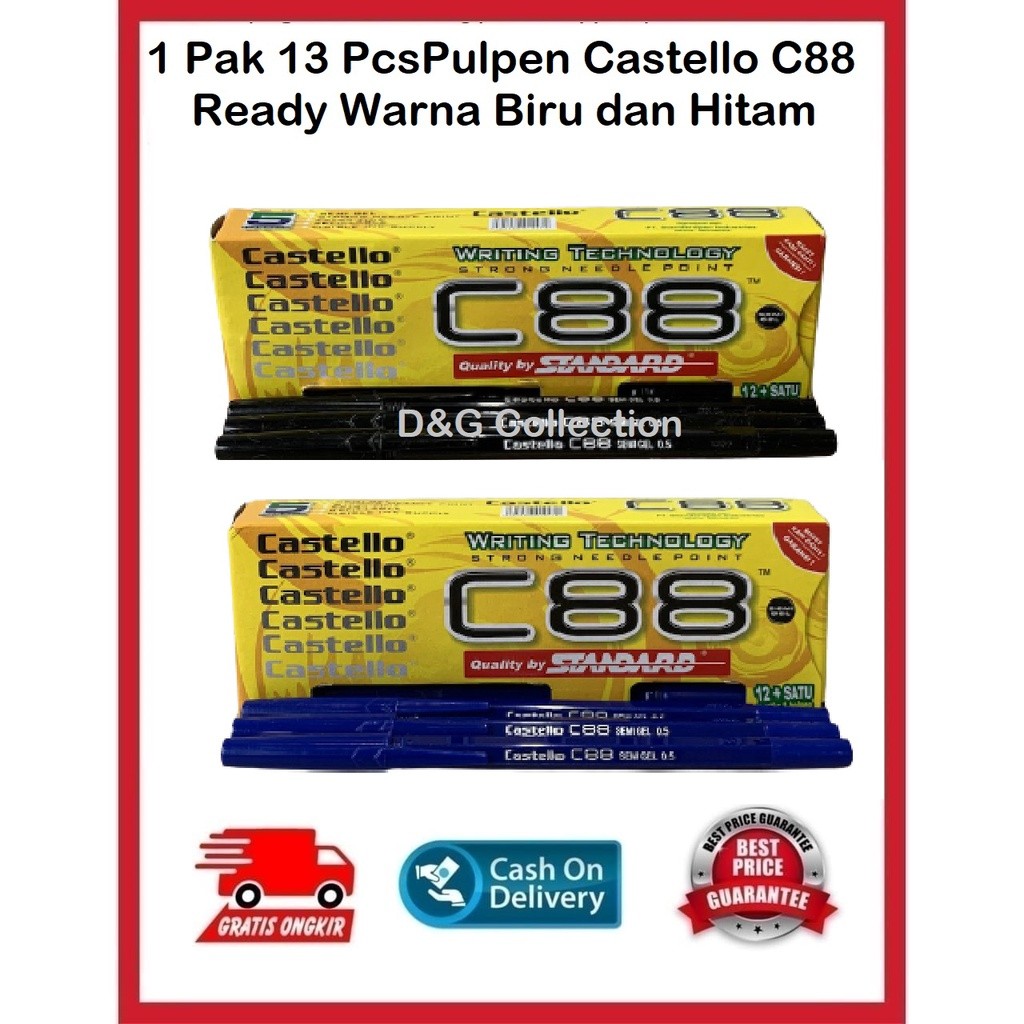 

PENAWARAN SPESIAL PULPEN STANDARD CASTELLO /PEN STANDARD MURAH/ PEN C88 XI6