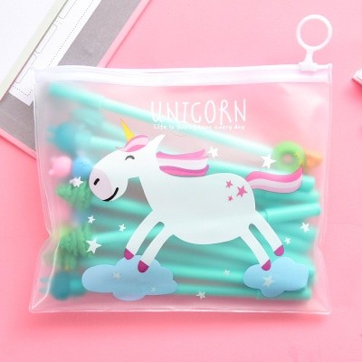 

NEW PRODUK PULPEN GEL KARAKTER LUCU SET ISI 20PCS PENA FREE ZIPPER POUCH TEMPAT PENSIL TRANSPARAN