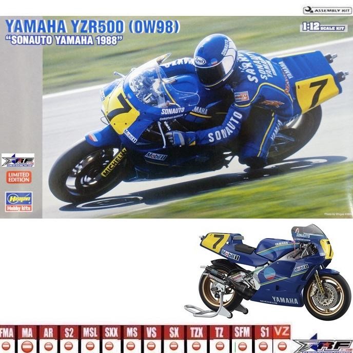 HASEGAWA 21705 YAMAHA YZR500 SONAUTO YAMAHA 1988