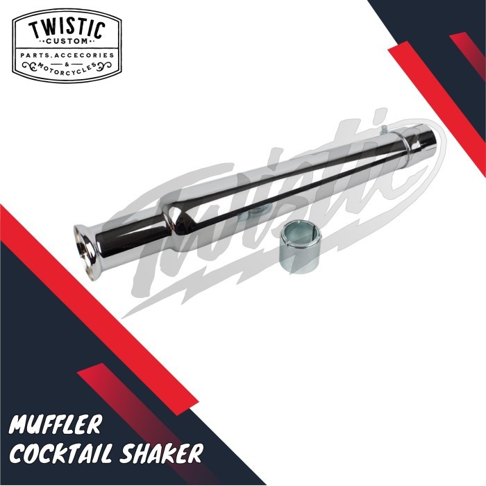 Knalpot Muffler Cocktail Shaker Motor Sr400 W250 Royal Enfield Triumph Hvr