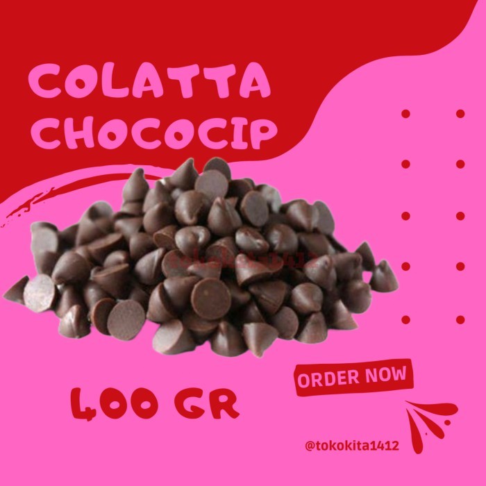 

Choco Chips Repack COLATTA Coklat Compound Pouch 400 gr