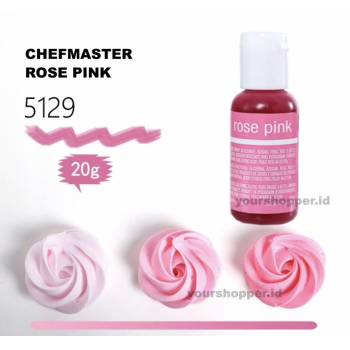 

ROSEPINK Chefmaster Liqua-gel Food Coloring