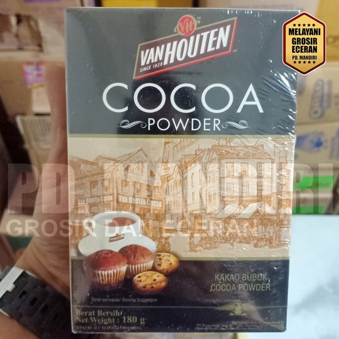 

VAN HOUTEN COCOA POWDER 180 GR / Cokelat Bubuk / Wangi