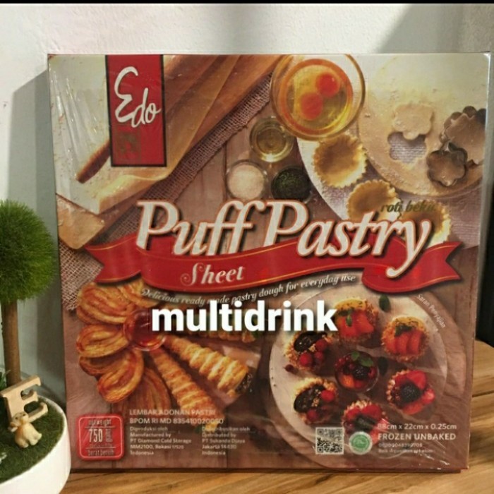 

Puff pastry sheet edo murah / kulit pastry Halal / kulit zuppa