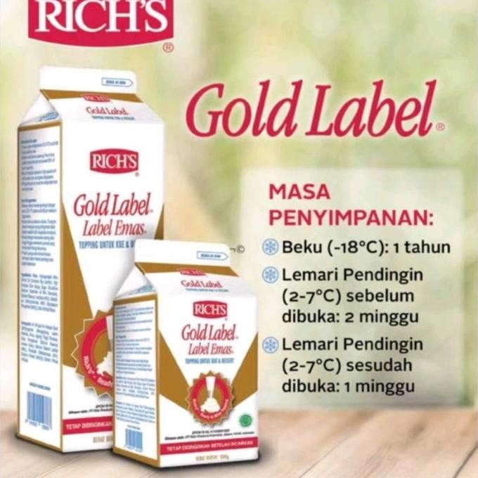 

READY STOCK RICH WHIPE CREAM CAIR 907 GR DAN 500GR GOLD LABEL !!!!!