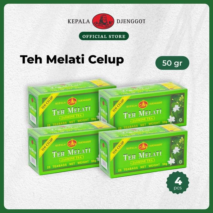 

NEW PRODUK KEPALA DJENGGOT TEH MELATI CELUP 50 GR X 4 PCS !!!!!