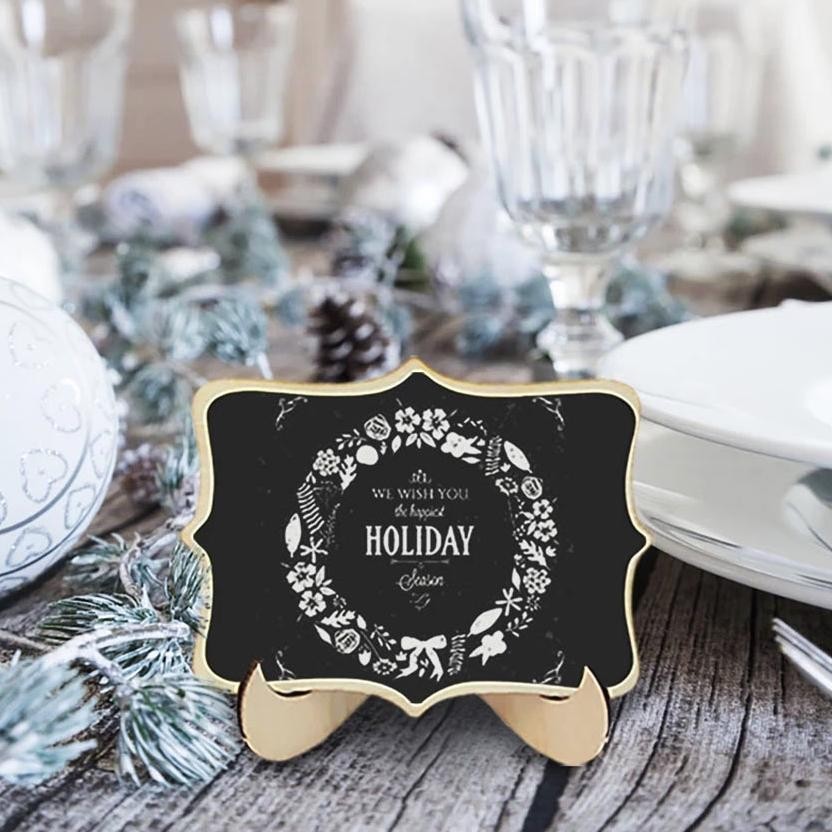 

VIRAL SET 10PCS Papan Tulis Kapur Kecil / Mini Chalkboard / Papan Kapur Menu Cafe / Papan RESERVED an-140