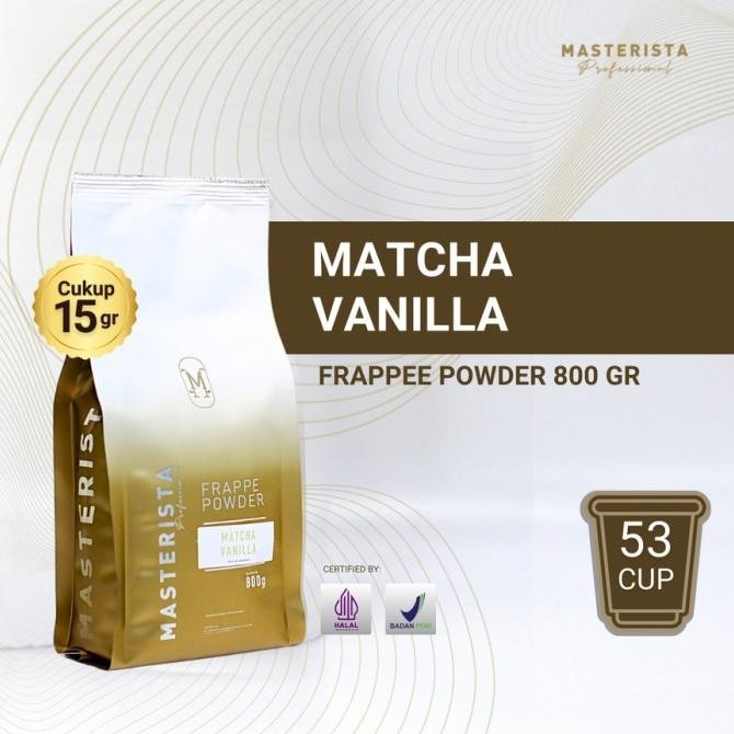 

NEW PRODUK BUBUK MINUMAN MASTERISTA MATCHA VANILLA 800 GR !!!!!