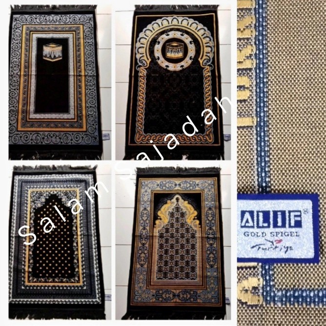 SPECIAL Sajadah Turki Alif Gold Spigel