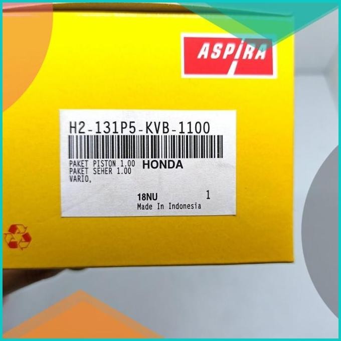 SEHER PISTON SET VARIO 110 KARBU OVERSIZE 0.25 0.50 0.75 100 ASPIRA 1