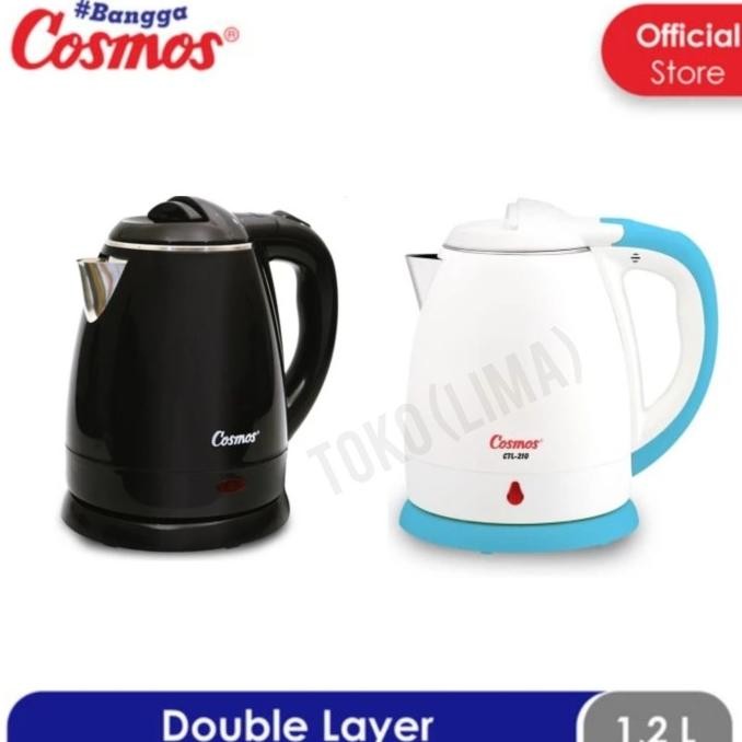 Teko Listrik Cosmos CTL 210 1,2L Electric Kettle Cosmos Pemanas Air