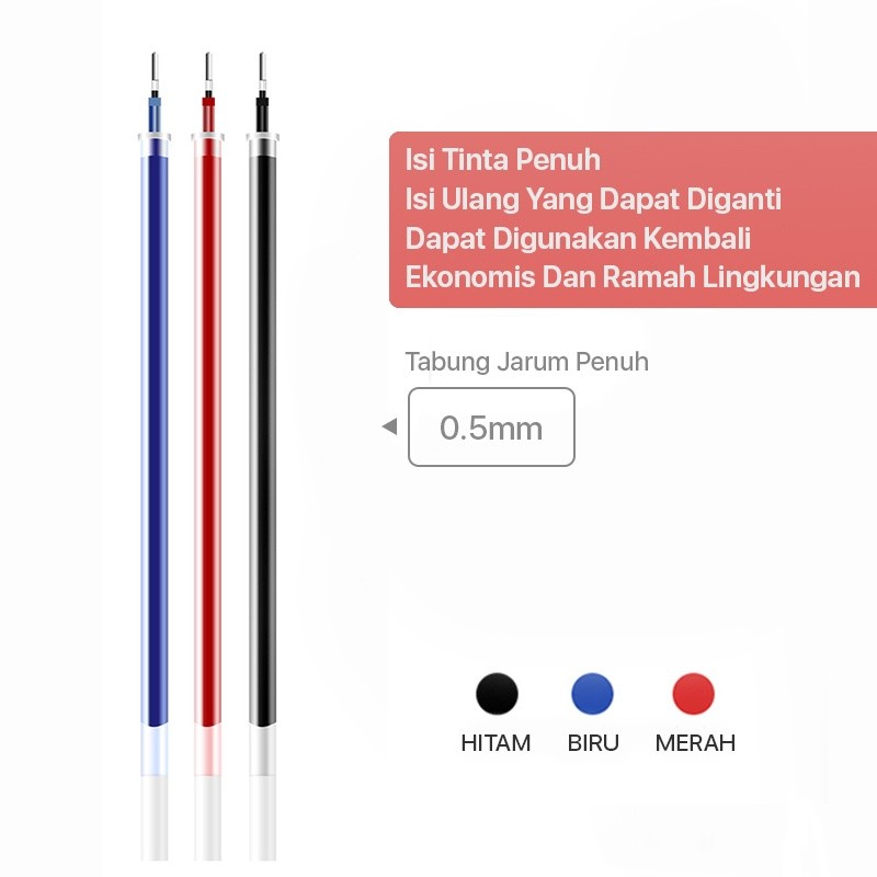 

Pulpen Gel Retractable Tinta Warna 0.5Mm Ballpoint Alat Tulis Gel Pen