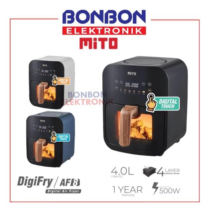 MITO Air Fryer Crystal Series AF8 / AF 8 4 Liter 500W Low Watt