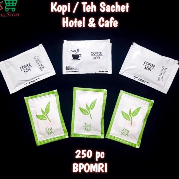 

Kopi Teh Sachet Hotel Cafe 250 Pcs Kopi Instan Teh Celup