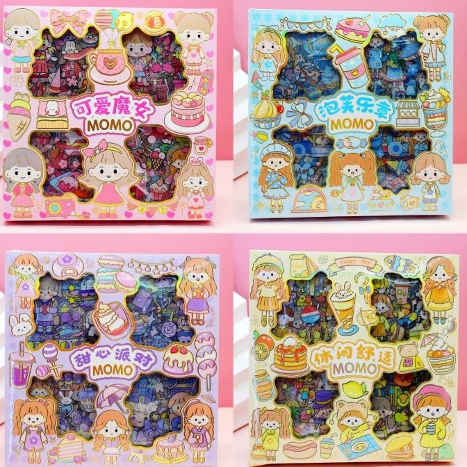 

Stiker Pet Korea MOMO 100 lembar Murah Cutting Sticker Murah Grosir