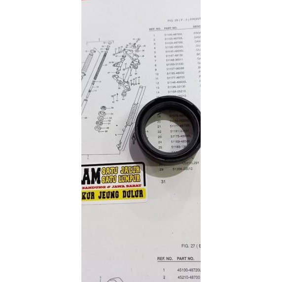 seal shock depan Suzuki TS125 IMITASI seal shock depan Ts125 seal shock Suzuki TS125 seal shock Ts12