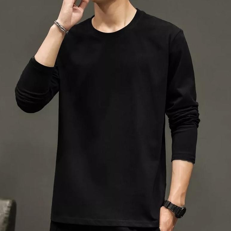 Spesial Kaos Lengan Panjang Pria-Baju Lengan Panjang Pria-Kaos Pria Keren-Kaos Polos Pria-Ukuran M/L