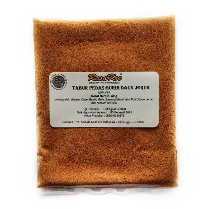 

[PER PCS] RASAKOE Bumbu Tabur Pedas Gurih Daun Jeruk Non MSG 50gr