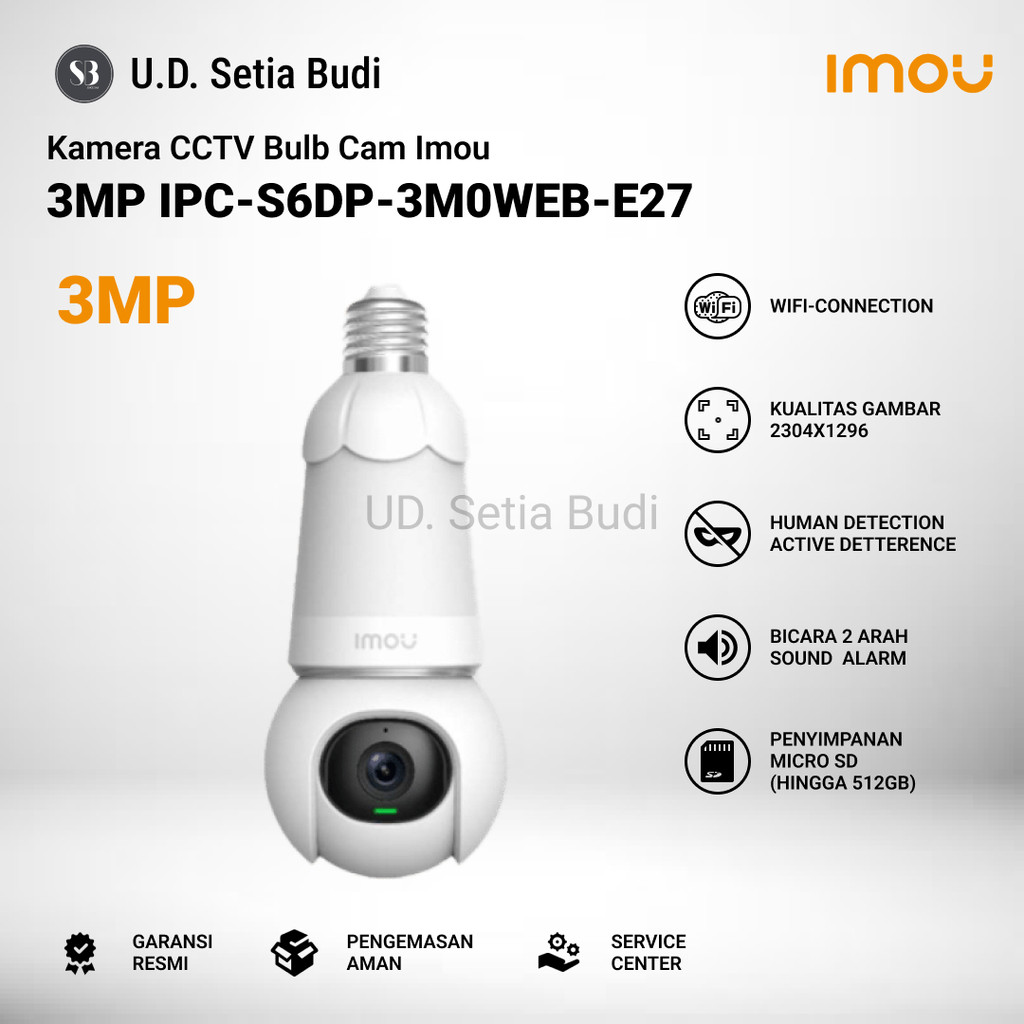 IMOU BULP CAMERA 3MP CCTV Lampu IP Camera Wireless