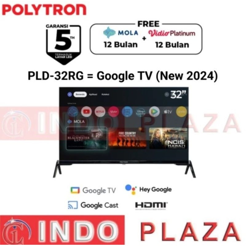 TV POLYTRON 32 INCH GOOGLE TV PLD-32RG9059 (LUAR MEDAN)