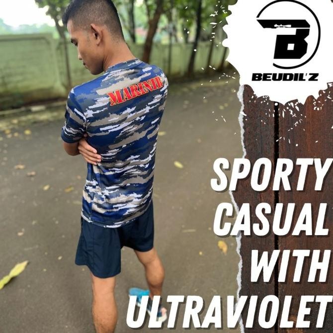 Jersey Army Loreng Marinir/Tni Al/Kaos Original Premium Berkualitas