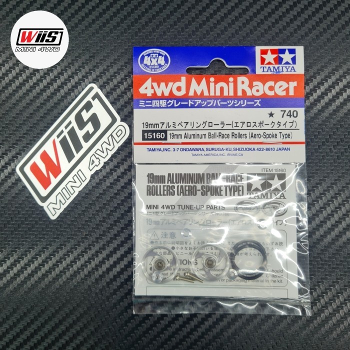 TAMIYA 15160 19MM Aluminum Ball Race Rollers Aero Spoke 19mm karet