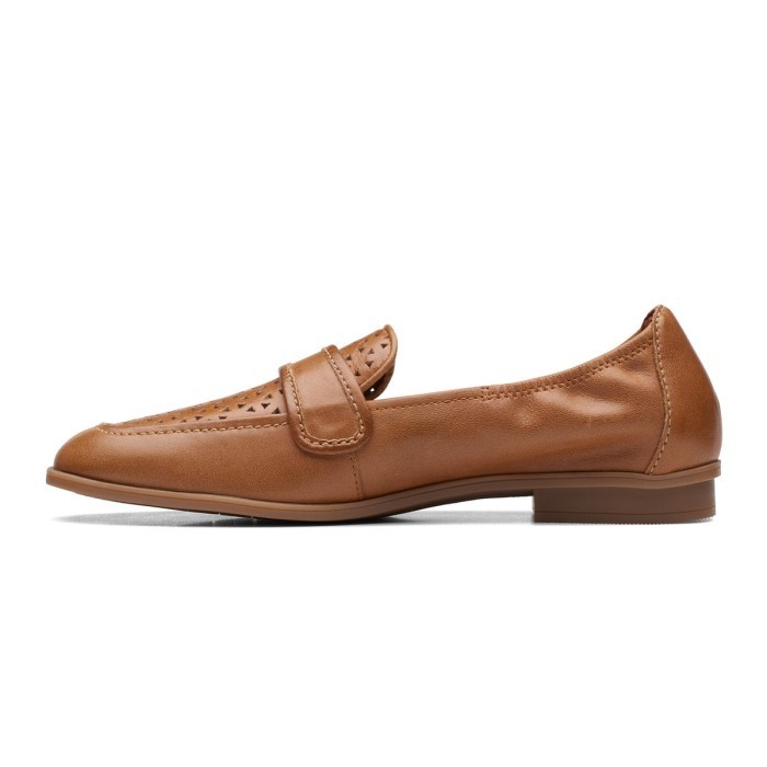 Baru Sepatu Wanita Clarks Lyrical Way Tan Leather Kekinian