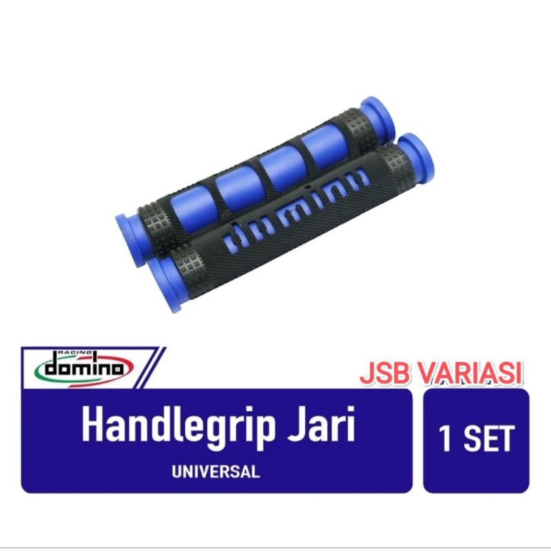 Karet Handle Domino sepasang Empuk Black Edition Universal Bisa Untuk Semua jenis Motor  Bos Jsb Var