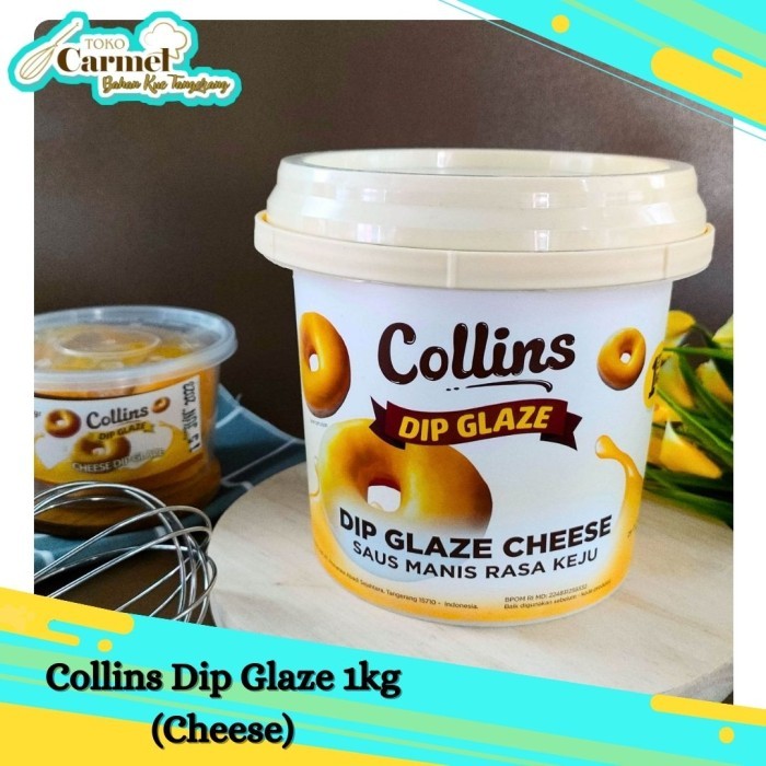 

Collins Glaze Cheese 1kg - Topping Donat Keju / Selai Keju