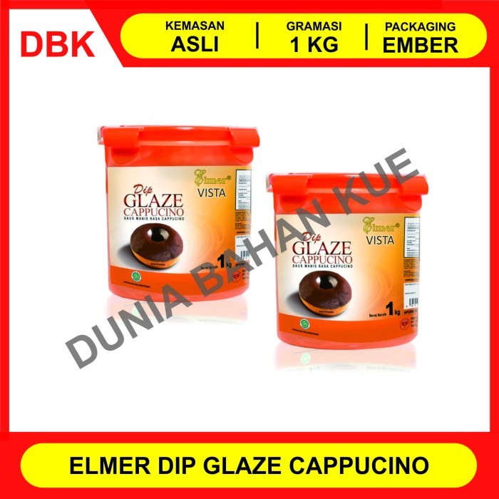 

ELMER CAPPUCINO DIP GLAZE 1 KG (PACKING PABRIK)