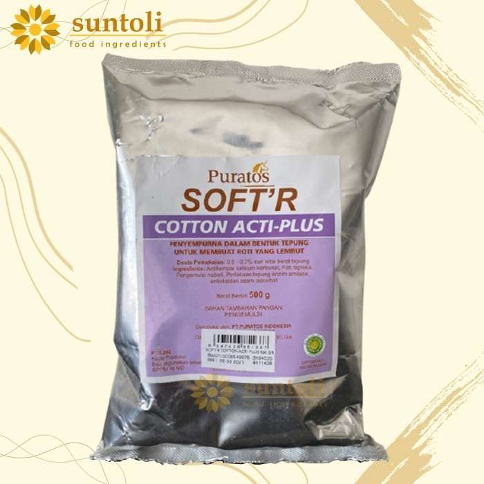 

Puratos Soft'r Cotton Acti-Plus Improver / Bahan Pelembut Kue - 500 gr