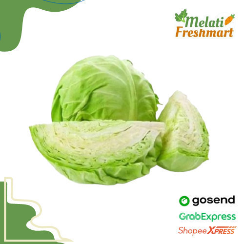 

Sayur Kol Kubis Putih 500 gr / gram - Melati Freshmart