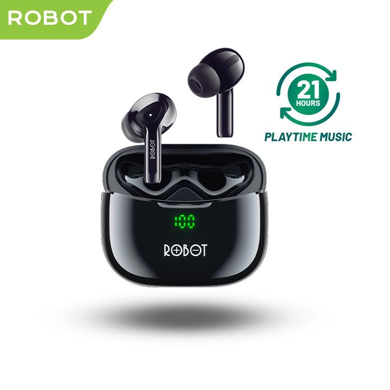 Promo Robot Tws Wireless Earphone Airbuds T30 Plus Original Bt 5.3 True Wireless Headset Bluetooth E