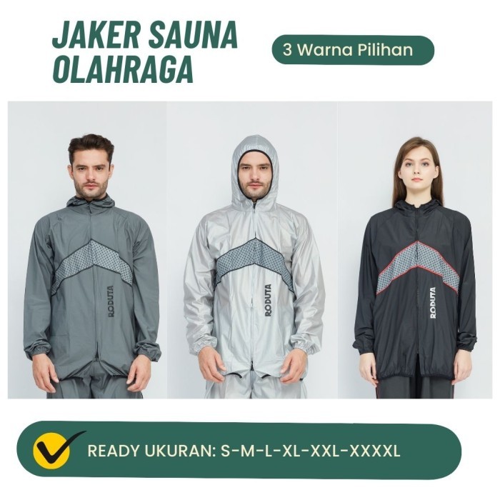 Ready Baju Sauna Jumbo / Sauna Suit / Roduta Jogging Jaket Saja