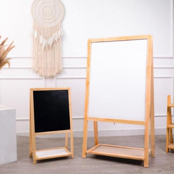 

Wooden 2In1 Magnetic Board/Papan Tulis Lipat 2In1