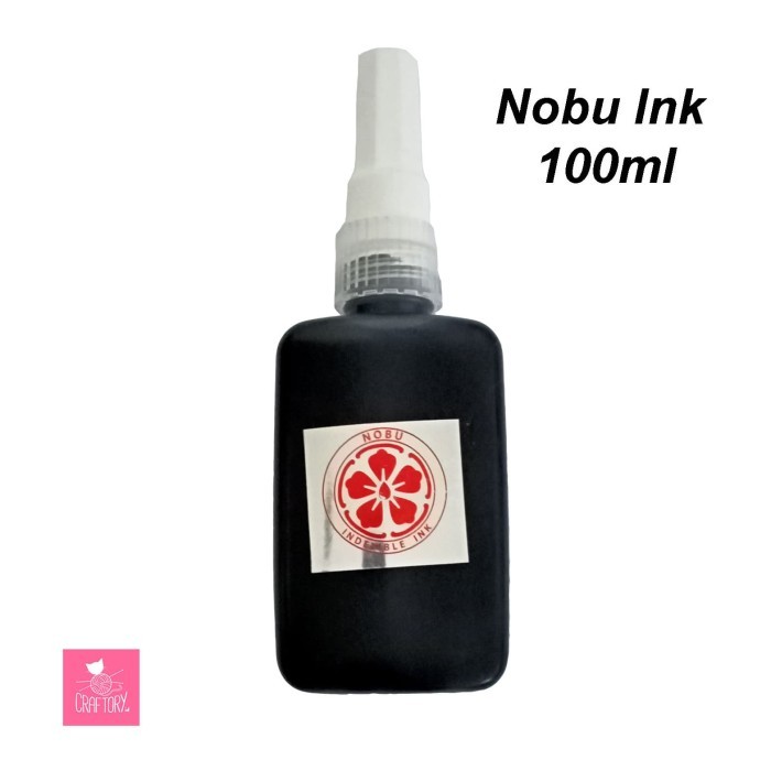

Ready Tinta Stempel Permanen Nobu Ink / Cap Plastik / Cap Expired Date/75ml
