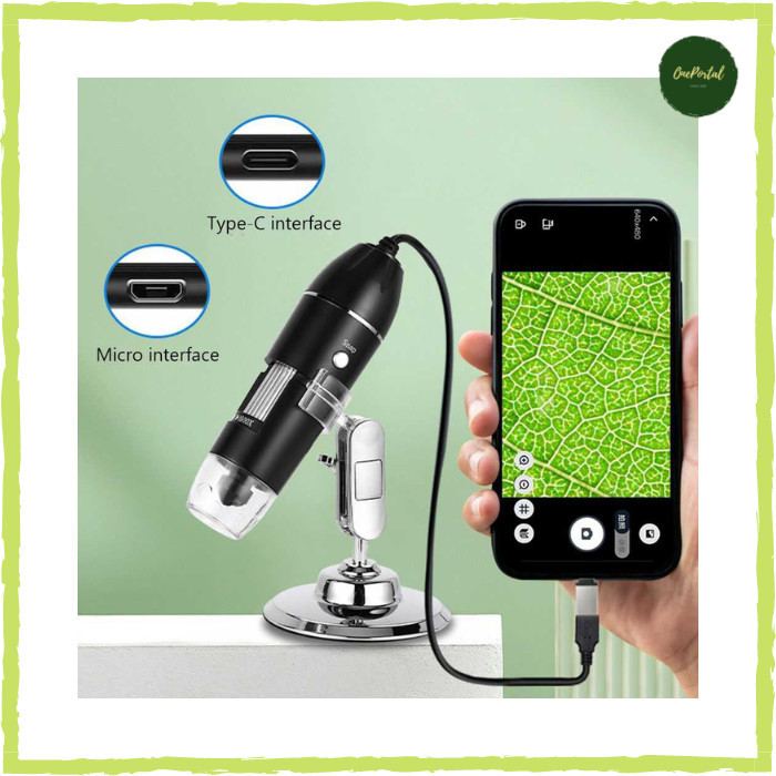 

Ready Mikroskop Digital Portable 1600x Magnification Microscope LED Light