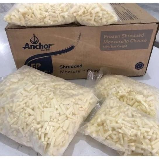 

Anchor Mozzarella Cheese Ecer 500Gr Shereded/Parut Untuk Topping Atau Isian Pizza/Sna Dll