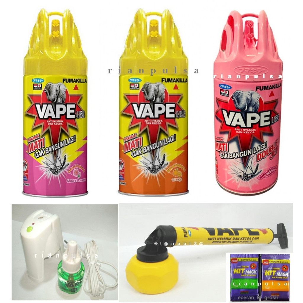 VAPE elektrik liquid cairan isi ulang anti nyamuk cair botol reffill fumakilla fresh DBD demam