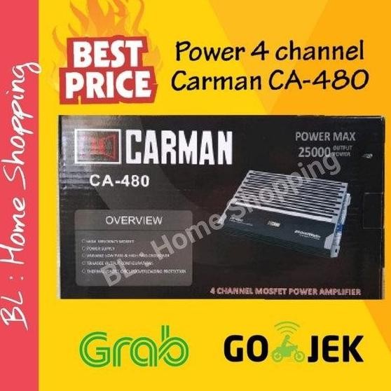 POWER 4 CHANNEL CARMAN CA 480 POWER 4CH CARMAN CA-480 POWER MOBIL TERBARU 2807T