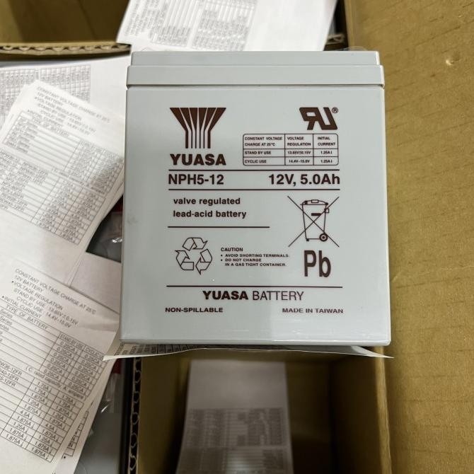 Aki Ups / Baterai Kering VRLA Yuasa 12V 5Ah Yuasa Battery NPH5-12 12V, 5.0Ah