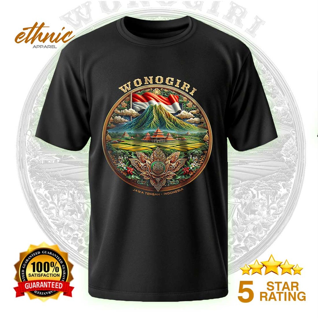 T-shirt Kaos Distro WONOGIRI - JAWA TENGAH - Premium Quality - WNGX7