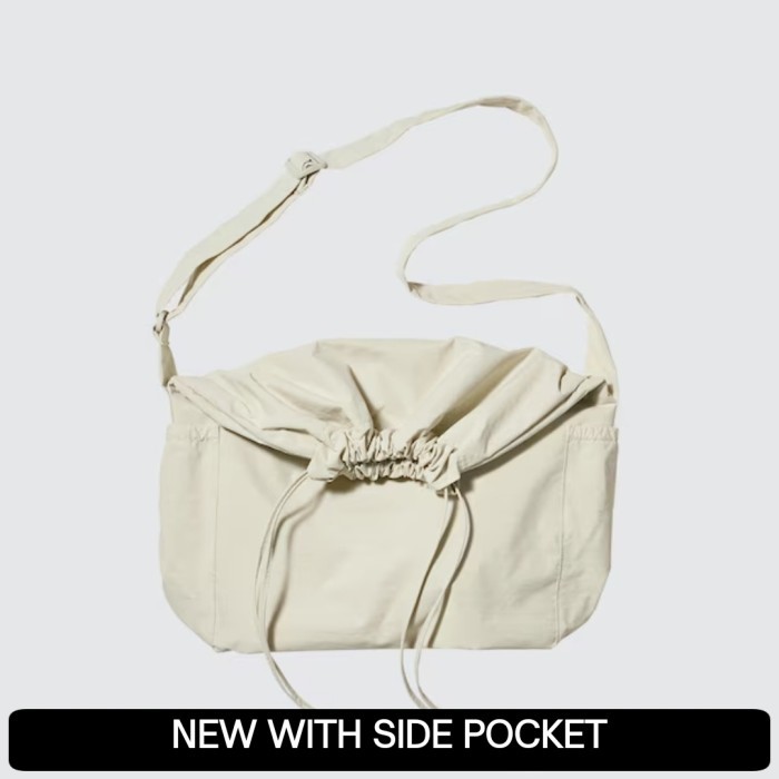 BERKUALITAS UNIQLO U JAPAN Drawstring Bag Authentic dari Jepang