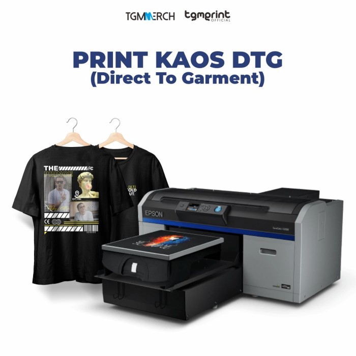 BERGARANSI Cetak Kaos Custom Sablon DTG satuan Murah