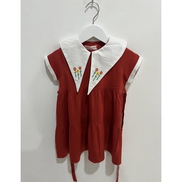 Promo Gila Q123 Baju Anak Perempuan Sehari-Hari Adem Bahan Rayon Motif Bunga Usia 1-5Th - Girls Dres