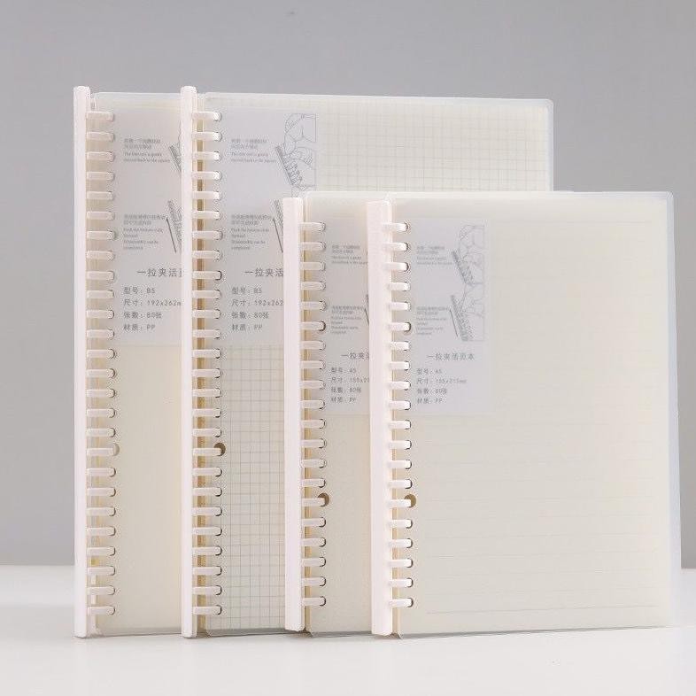 

Mega Sale Notebook Buku Binder A5 & B5 Note Spiral Ring Model ( Garis, Polos, Dotted , & Grid ) - 80 Lembar Uj-53