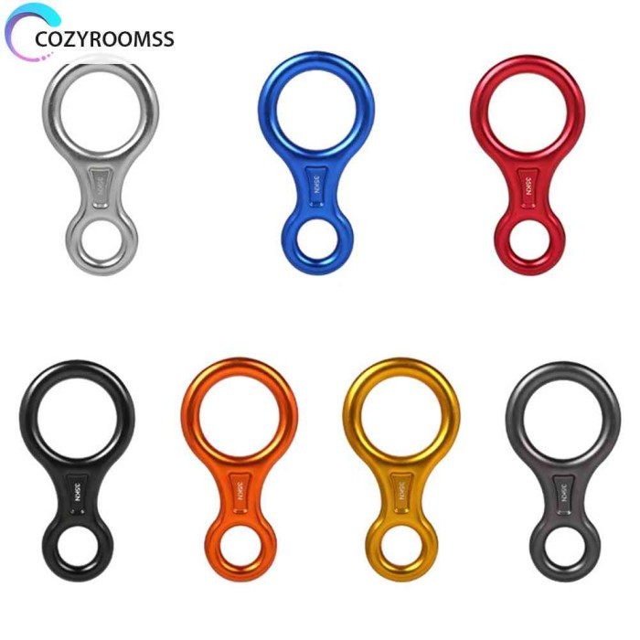 Plan Angka8 Panjat Tebing Descender Ring Peralatan Gunung Outdoor New