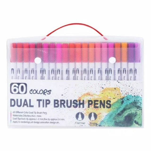 

Ba 60 Color Brush Pen Set Marker Fineliner Watercolour Marker Art