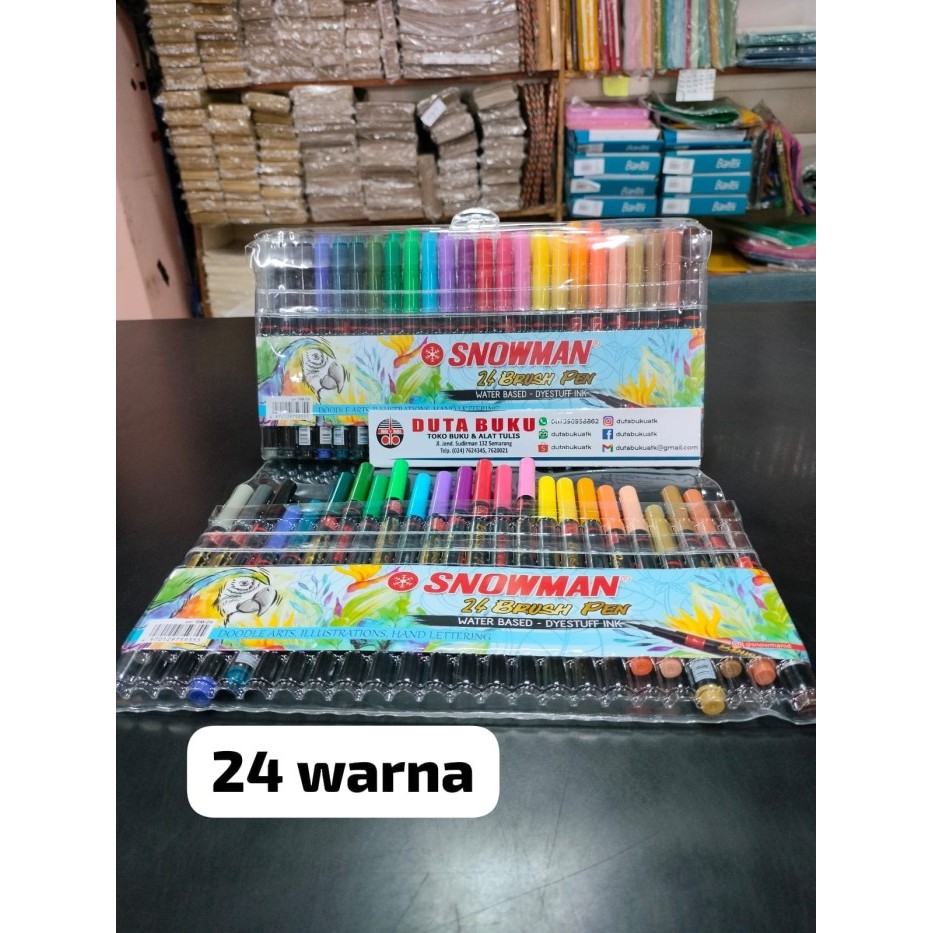 

Ba 24 Warna Snowman Brush Pen Set Bm 1 Spidol Kuas Seni Tulis Tangan