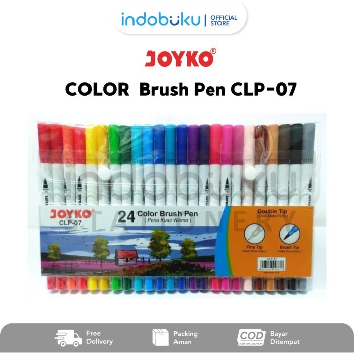 

Ba Colors Brush Pen Joyko Pena Kuas Warna Joyko 24 Warna Clp-07